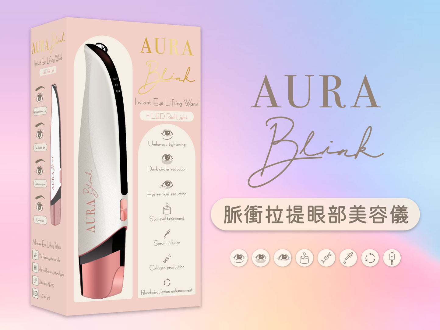 【8折優惠】Aura Blink 脈衝拉提眼部美容儀